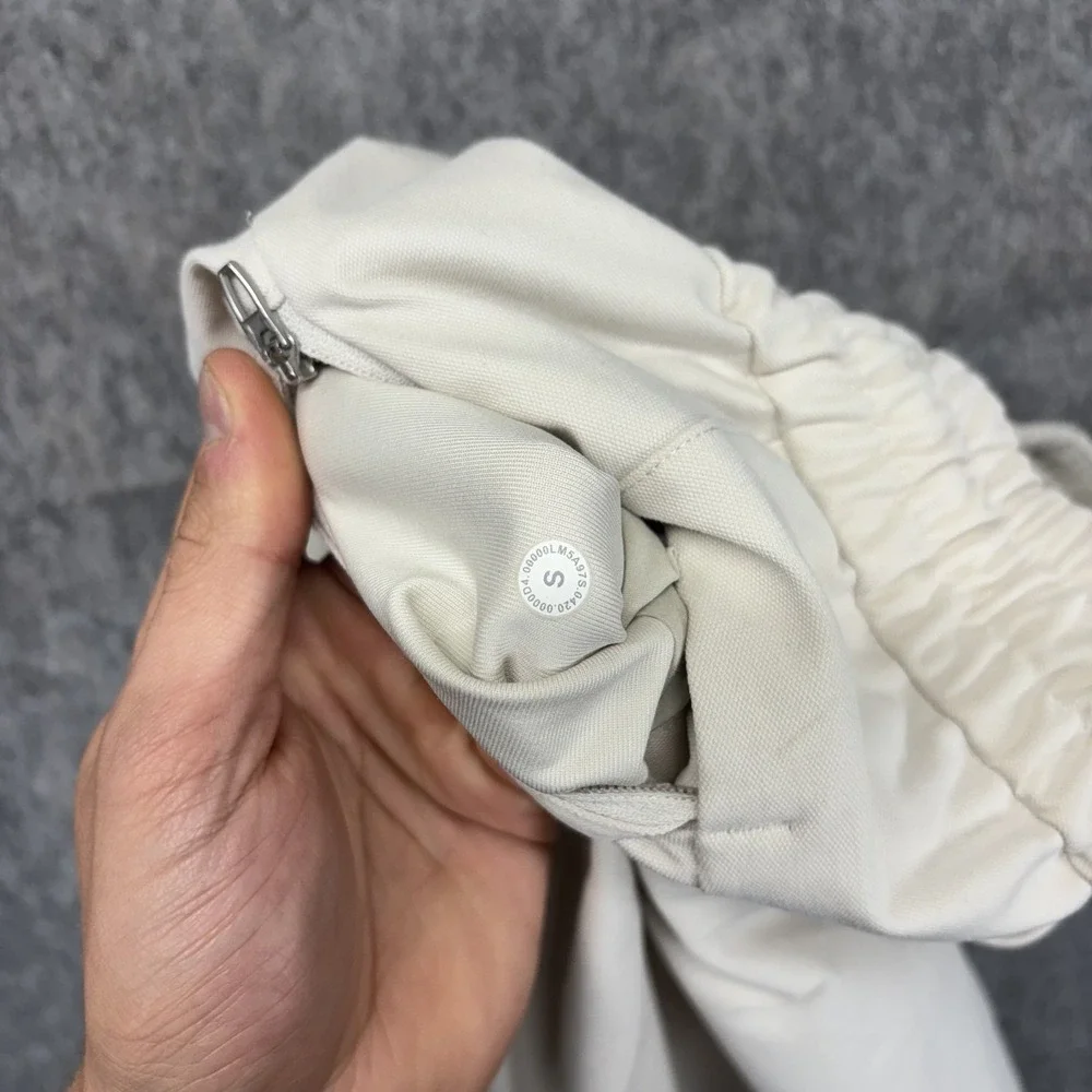 Lululemon Bowline Pants Men's Small‎ White Athleisure Train Drawstring LM5A97S
